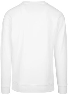 urban classics Heren sweatshirt met ronde hals Wit
