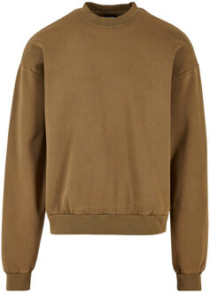 urban classics Heren sweatshirt met zure hals - maat XXXL Groen