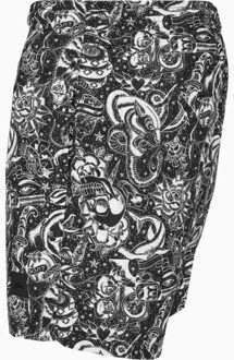 urban classics Heren tattoo zwemshorts Wit - M