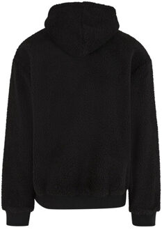 urban classics Heren teddy fleece oversized hoodie - maat 5XL Zwart