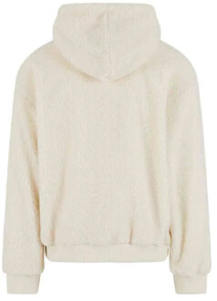 urban classics Heren teddy fleece oversized hoodie - maat L Beige