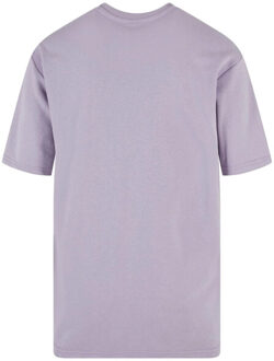 urban classics Heren terrycloth crew hals t-shirt Paars - XXL / XXXL