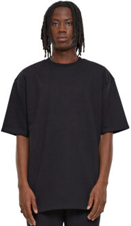 urban classics Heren terrycloth crew hals t-shirt Zwart - L