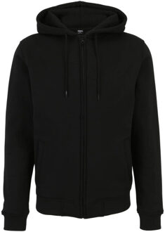 urban classics Heren tweekleurige zip hoodie Zwart - 4XL