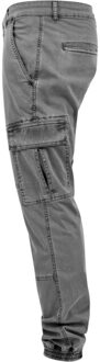 urban classics Heren twill gewassen cargo broek - maat 36 Grijs