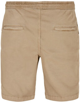 urban classics Heren twill stretch sweat shorts Beige - XS
