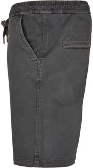 urban classics Heren twill stretch sweat shorts Grijs - XS