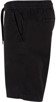 urban classics Heren twill stretch sweat shorts - maat M Zwart