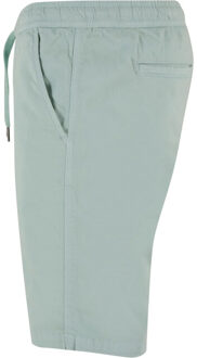 urban classics Heren twill stretch sweat shorts - maat S Blauw