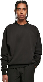 urban classics Heren ultra zware crew hals sweatshirt Zwart - 5XL