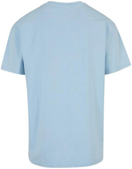 urban classics Heren zuur gewassen zwaar oversized t-shirt - maat 4XL Blauw