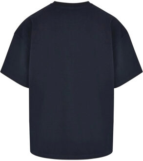 Urban Classics Heren zwaar katoen oversized t-shirt - maat 4XL Blauw