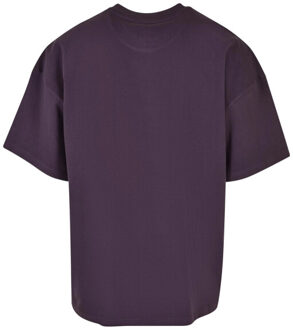 urban classics Heren zwaar katoen oversized t-shirt - maat XL Paars