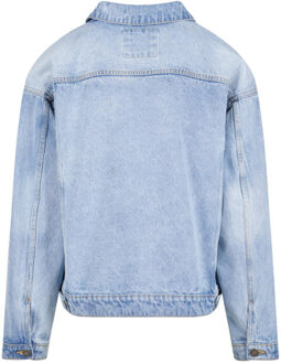 Urban Classics Heren zwaargewicht boxy denim jas - maat XL Blauw
