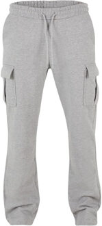 urban classics Heren zwaargewicht cargo rechte been sweatbroek - maat 5XL Grijs
