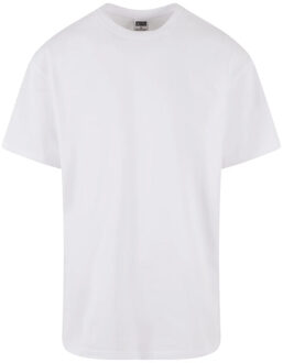 urban classics Heren zwaargewicht oversized t-shirt (set van 2) - maat 5XL Wit