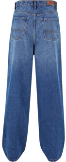 urban classics Heren zware baggy jeans Blauw - 32