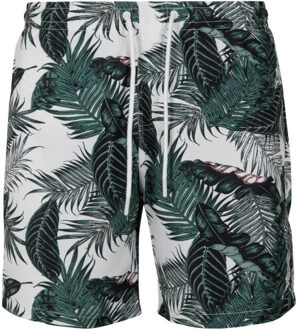 urban classics Heren zwemshort palm leaf - maat XS Groen