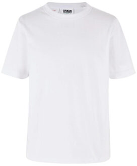 urban classics Jongens basic organic t-shirt (set van 2) - maat 146/152 Wit