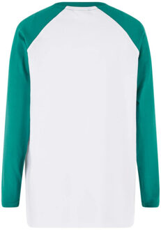 urban classics Jongens bio oversized raglan t-shirt met lange mouwen (set van 2) Groen - 128