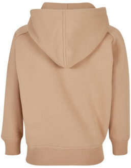 urban classics Jongens blanco effen hoodie - maat 116 Beige
