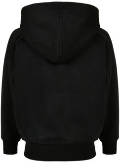 urban classics Jongens blanco effen hoodie - maat 116 Zwart