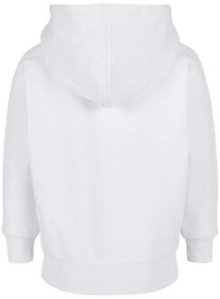 urban classics Jongens blanco effen hoodie Wit - 140