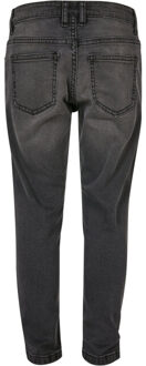 urban classics Jongens denim stretch jeans Zwart - 116