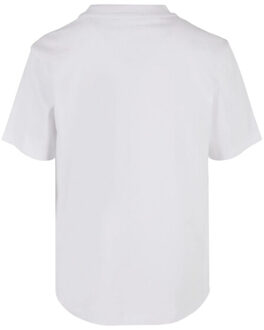 urban classics Jongens script logo t-shirt - maat 158/164 Wit