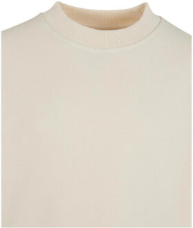 urban classics Jongens terrycloth sweatshirt met ronde hals - maat 146/152 Beige
