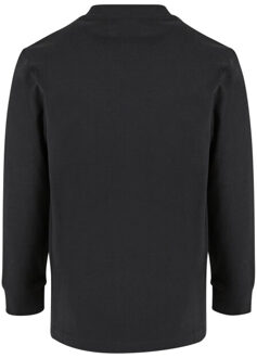 urban classics Jongens zwaargewicht pocket oversized t-shirt met lange mouwen Zwart - 146/152
