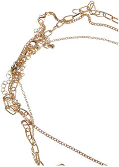 urban classics Kralen bloem gelaagde ketting (set van 3) Goud - One size