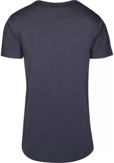 urban classics Lang t-shirt in de vorm voor heren Blauw - S