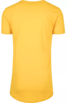 urban classics Lang t-shirt in de vorm voor heren Geel - S