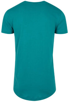 urban classics Lang t-shirt in de vorm voor heren - maat S Blauw