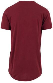 urban classics Lang t-shirt in de vorm voor heren - maat XL Rood