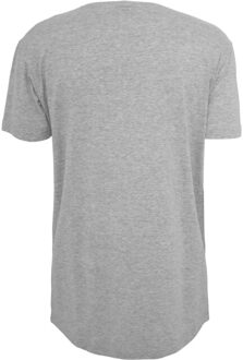 urban classics Lang t-shirt in de vorm voor heren - maat XS Grijs