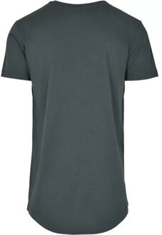 urban classics Lang t-shirt in de vorm voor heren - maat XS Groen