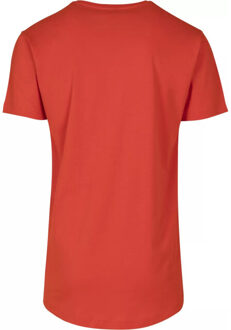 urban classics Lang t-shirt in de vorm voor heren - maat XS Oranje