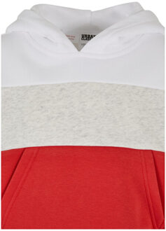 urban classics Meisjes 3 tone oversized hoodie - maat 146/152 Grijs