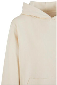 urban classics Meisjes badstof lichtgewicht oversized hoodie - maat 146/158 Beige