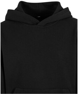 urban classics Meisjes badstof lichtgewicht oversized hoodie - maat 146/158 Zwart