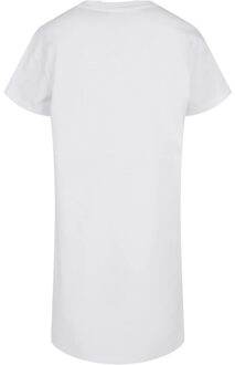 urban classics Meisjes bio oversized t-shirt jurk Wit - 158/164