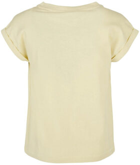 urban classics Meisjes biologisch verlengd schouder t-shirt Geel - 128