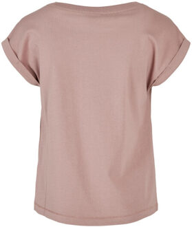 urban classics Meisjes biologisch verlengd schouder t-shirt Paars - 116