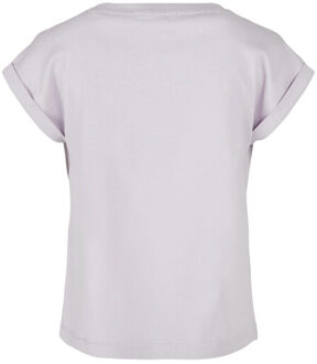 urban classics Meisjes biologisch verlengd schouder t-shirt Paars - 116