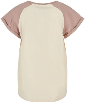 urban classics Meisjes contrast raglan t-shirt Beige - 116