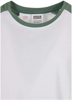 urban classics Meisjes contrast raglan t-shirt Wit - 128