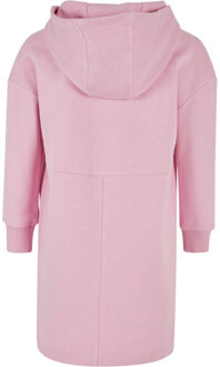 urban classics Meisjes french terry oversized hoodie jurk Roze - 158/164