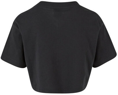 urban classics Meisjes kimono kort t-shirt (set van 2) Zwart - 116